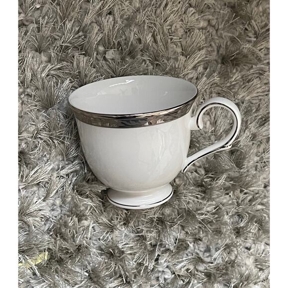 Rare Discontinued Lenox Platinum Coffee Cup - Picture 1 of 9